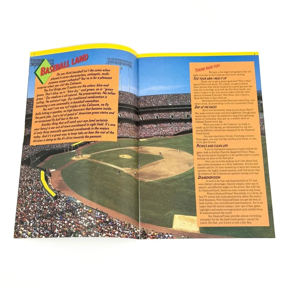 Oakland Athletics 1990 Baseball Guide 1989 World Champs A's Mailer - Picture 2 of 3
